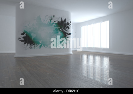 Splash showing technology interface Stock Photo