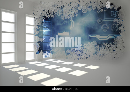 Splash showing technology interface Stock Photo