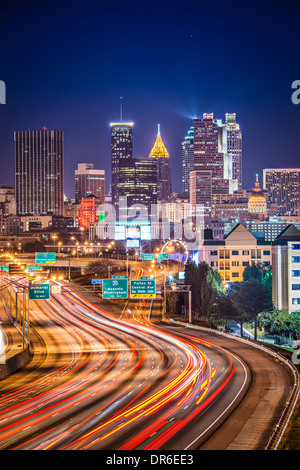 Traffic in Atlanta, Georgia, USA. Stock Photo