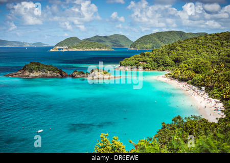 Trunk Bay, St John, United States Virgin Islands. Stock Photo