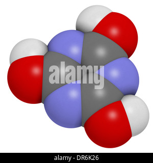 Cyanuric acid molecule. Precipitates with melamine, thus potentially ...