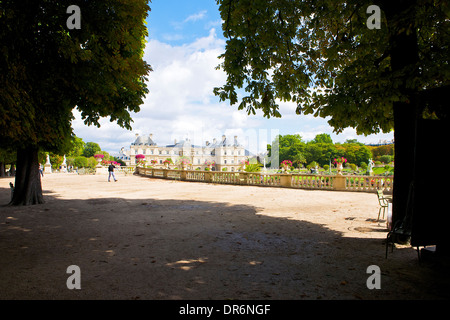 Luxembourg garden in Paris, France Stock Photo