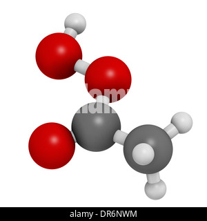 Peracetic acid (peroxyacetic acid, paa) disinfectant molecule. Organic ...