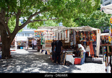Greenmarket Square Market Stalls- Cape Town - South Africa Stock Photo