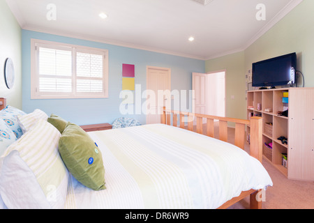 modern bedroom in luxurious australian home Stock Photo