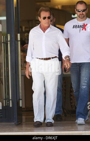 Arnold Schwarzenegger is seen after having lunch at Barneys New York  Los Angeles, California - 26.06.12 Stock Photo