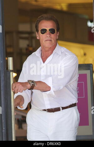 Arnold Schwarzenegger is seen after having lunch at Barneys New York  Los Angeles, California - 26.06.12 Stock Photo