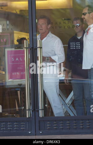 Arnold Schwarzenegger is seen after having lunch at Barneys New York  Los Angeles, California - 26.06.12 Stock Photo