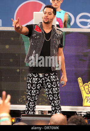 SkyBlu LMFAO performs live in Central Park as part of Good Morning America's Summer Concert Series New York City, USA - 29.06.12 Stock Photo
