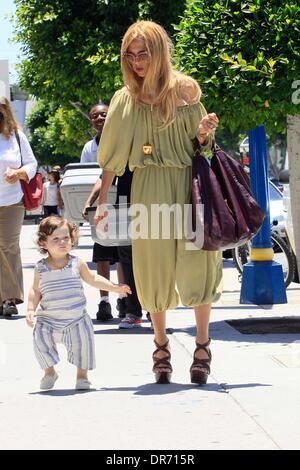 American fashion stylist Rachel Zoe   seen out and about in Beverly Hills with son Skyler Berman  Los Angeles, California  - 29.06.12 Stock Photo