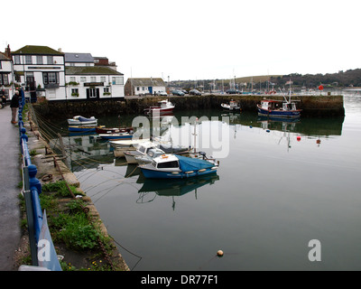 Custom House Quay, Falmouth in winter. Stock Photo