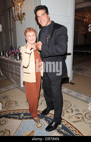 Elaine Lalanne , Lou Ferrigno 'Celebration Of Life' honoring Fitness Publishing Icon Robert 'Bob' Kennedy at The Casa Del Mar Hotel Santa Monica, California - 10.06.12 Stock Photo