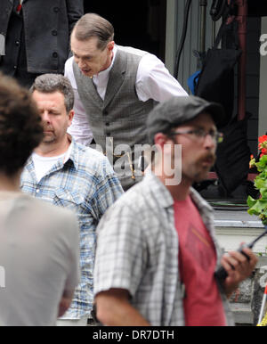 Steve Buscemi on the set of Boardwalk Empire in Brooklyn New