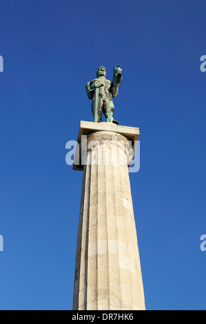 Victor monument at Kalemegdan fortress in Belgrade, Serbia Stock Photo