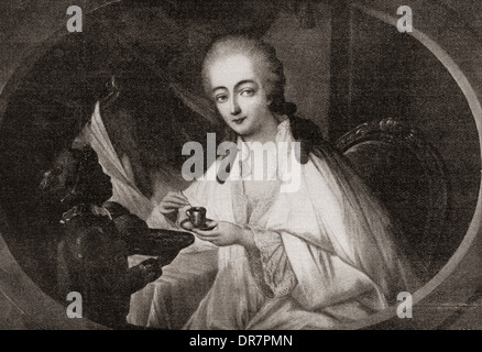 Jeanne Bécu, comtesse du Barry aka Madame du Barry, 1743 – 1793, after Auguste de Creuse. Stock Photo
