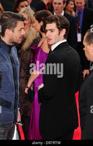 Andrew Garfield at The Amazing Spider-Man Gala Premiere held at the Odeon, Leicester Square - Arrivals. London, England - 18.06.12 Stock Photo