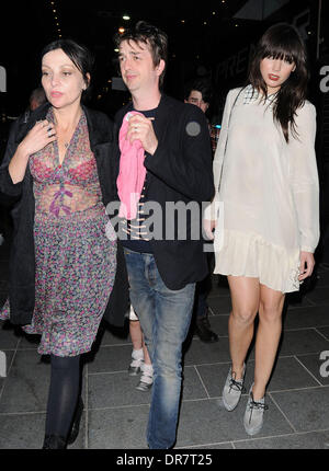Daisy Lowe, Danny Goffey and Pearl Lowe attending the Wrigleys Extra ...