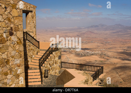 View of the Valle de Santa Ines from the Mirador de Morro Velosa, Betancuria, Fuerteventura, Canary Islands, Spain Stock Photo