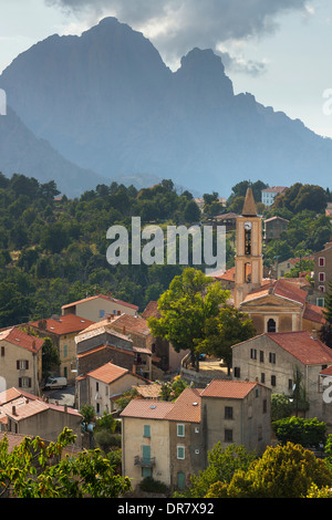 Mountain village of Evisa, Golo Valley, Corse-du-Sud, Corsica, France