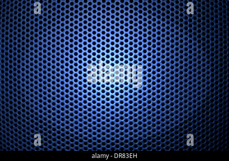 Closeup of speaker with detail of perforations Stock Photo