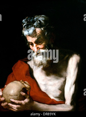 Saint Jerome 1643 Jusepe de Ribera 1591-1652  Spain Spanish Stock Photo