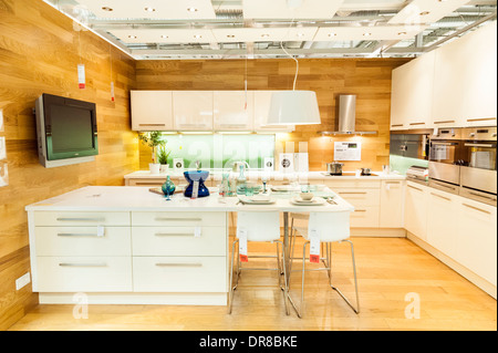 Show kitchen in Ikea, London, England, UK Stock Photo