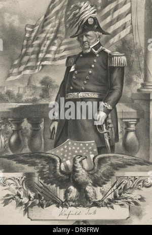 General Winfield Scott, circa 1861 Stock Photo