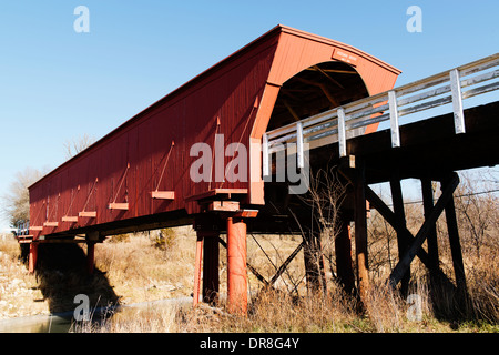 Roseman Bridge in Madison County. Stock Photo