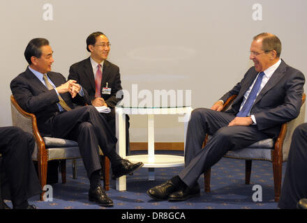 Montreux, Switzerland. 22nd Jan, 2014. German Foreign Minister Frank ...