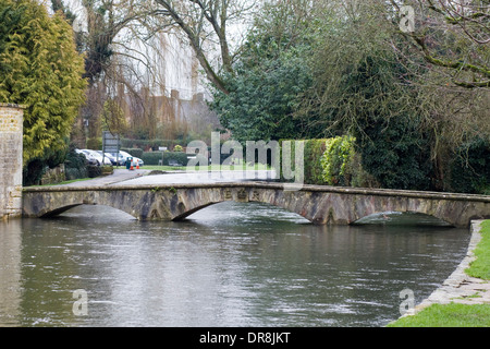 Cotswolds Area of Outstanding Natural Beauty, Village of  Bourton on the water,  England Stock Photo