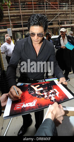Shahrukh Khan Outside the BBC Radio 2 studios London, England - 20.06.12 Stock Photo