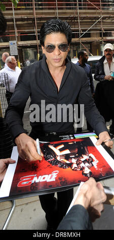 Shahrukh Khan Outside the BBC Radio 2 studios London, England - 20.06.12 Stock Photo