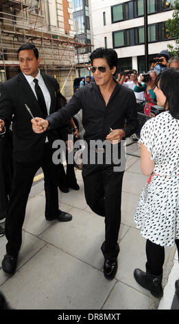 Shahrukh Khan Outside the BBC Radio 2 studios London, England - 20.06.12 Stock Photo