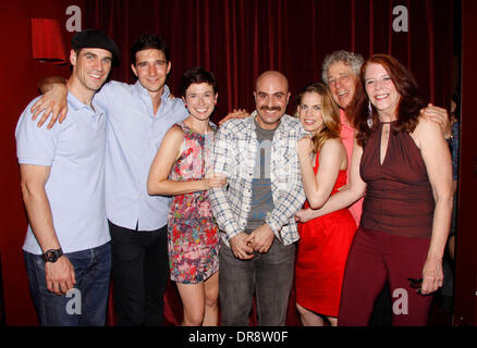 Eddie Cahill, Jake Silbermann, Hannah Cabell, David Adjmi, Anna Chlumsky, Bill Buell and Kate Buddeke  attending the premiere afterparty for the '3C', held at the Dublin 6 Bar and Lounge New York City, USA – 21.06.12 Stock Photo