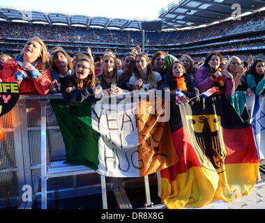 Westlife fans  Westlife play their penultimate concert at Croke Park in Dublin, Ireland. The band will give its final ever show on Saturday (23Jun12) Dublin, Ireland - 22.06.12 Stock Photo