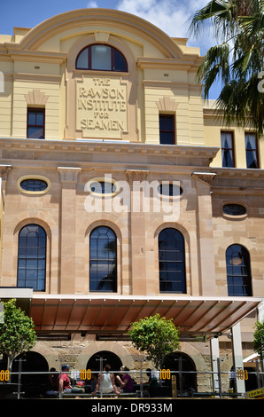 A modern bar in what was a Seaman's Institute on Sydney's Circular Quay Stock Photo