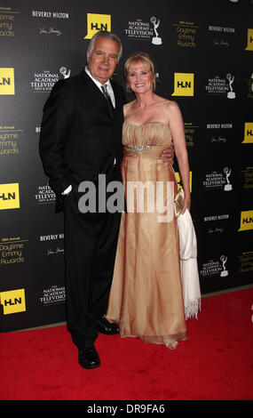 John McCook and Laurette Spang McCook   39th Daytime Emmy Awards - Arrivals Beverly Hills, California - 23.06.12 Stock Photo