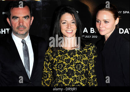 Simon Aboud, Mary McCartney and Stella McCartney World film premiere of 'Comes A Bright Day' at Curzon, Mayfair London, England - 26.06.12 Stock Photo