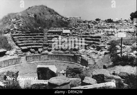 Ruins of Troy - Hissarlik, Turkey Stock Photo