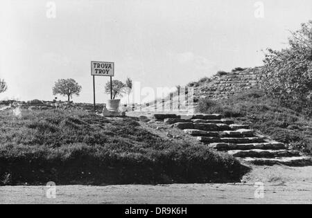 Ruins of Troy - Hissarlik, Turkey Stock Photo