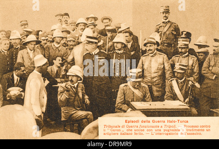 Italo-Turkish War (1911-12) - Trial of Turkish Porter Stock Photo