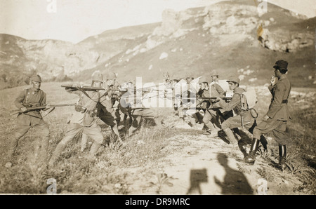 Italo-Turkish War (1911-12) - Turkish Troops on Exercise Stock Photo
