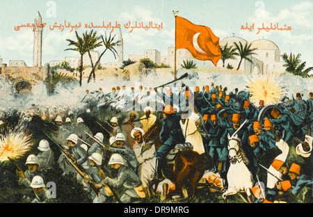 Italo-Turkish War (1911-12) - Fighting at Tripoli Stock Photo
