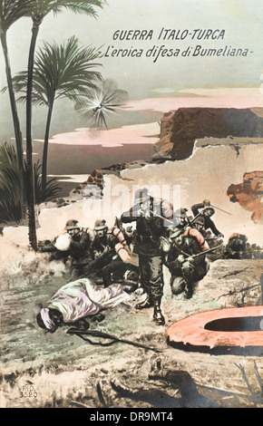 Italo-Turkish War (1911-12) - Defence of Bumeliana Stock Photo