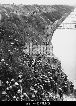Battle of the St. Quentin Canal 1918 Stock Photo