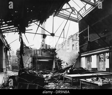 Air Raids on London result in a blitzed out Cannon Street St Paul s ...