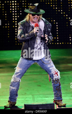 Axl Rose of Guns N 'Roses performing in Paris Paris, France - 18.06 