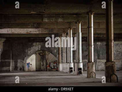 The disused Mayfield Depot, Manchester a former train station and used for Manchester International Festival venue Stock Photo