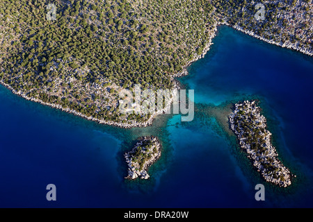 Aerial view of Aperlai coast of Ka Antalya Turkey Stock Photo Alamy