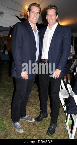 Twin brothers Cameron Winklevoss, Tyler Winklevoss East End Hospice